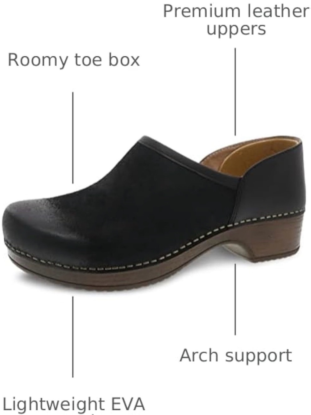 Dansko Brenna Slip-On Clog - Picture 2 of 9